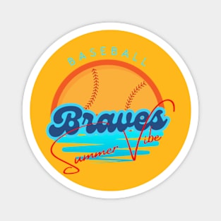 atlanta braves baseball Magnet